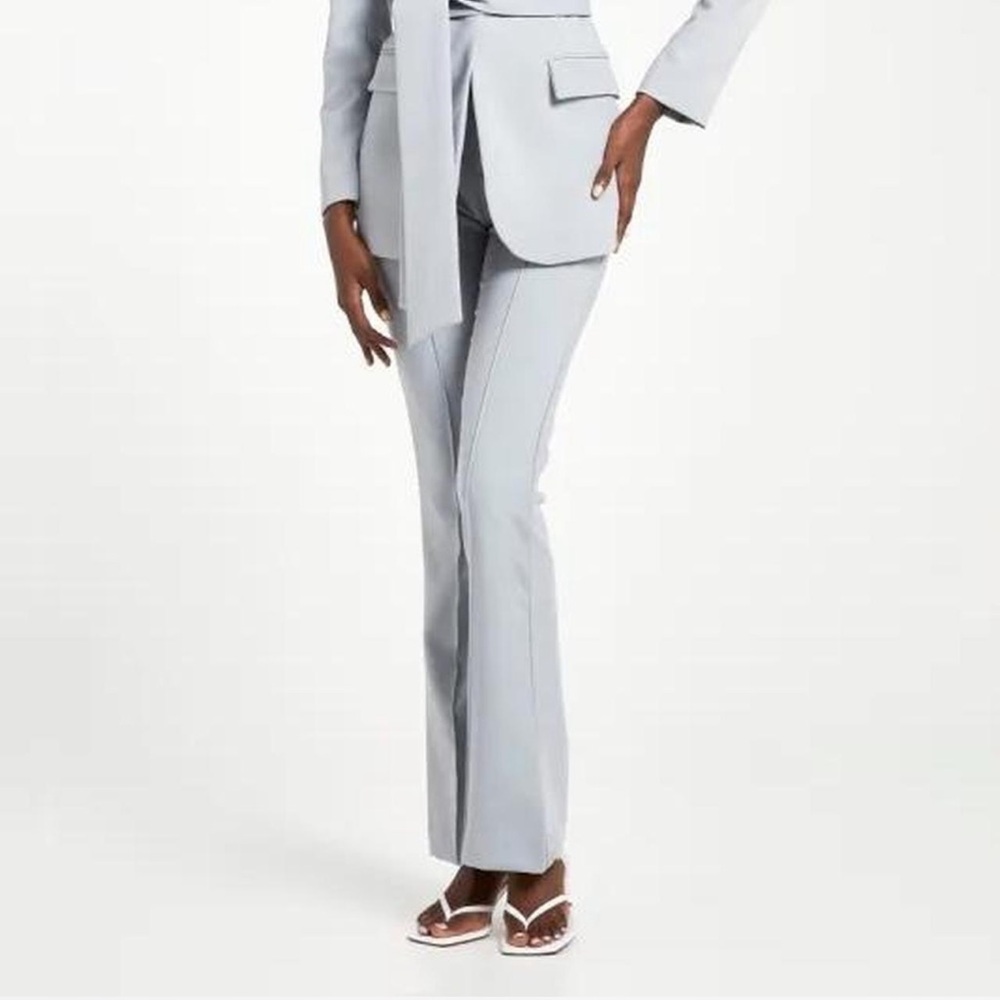 Because of Alice Wide Leg Trouser Steel Blue